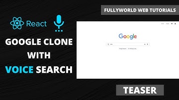 React Js Google Clone With Voice Search Using Google Search API | Teaser  | Coming Soon