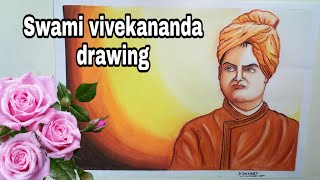 Swami vivekananda drawing for beginner's # swami vivekananda drawing with soft pastel ❤😇❤ screenshot 1