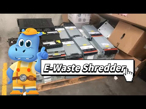 E-Waste Shredding and Recycling Machine,Recycling Mainframe computers ...