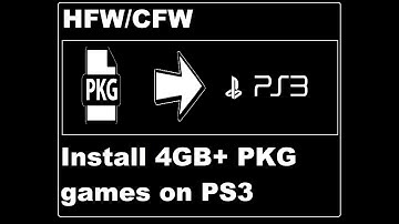 How to Install 4GB+ pkg games on ps3 in 2020!! (HFW/CFW)