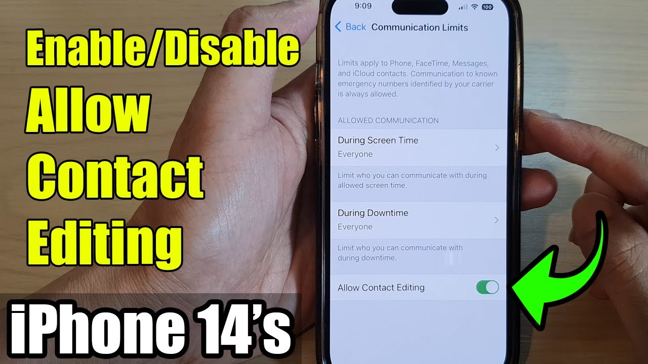 IPhone 14 14 Pro Max How To Enable Disable Allow Contact Editing YouTube IPhone 14 14 Pro Max How To Enable Disable Allow Contact Editing YouTube