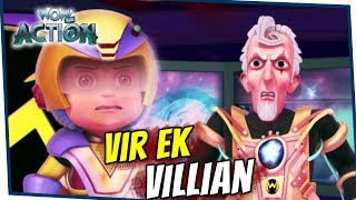 In this episode of vir, mad max turns into evil vir. meet a 'robot'
with human emotions and superhuman abilities who sets out to save the
day h...