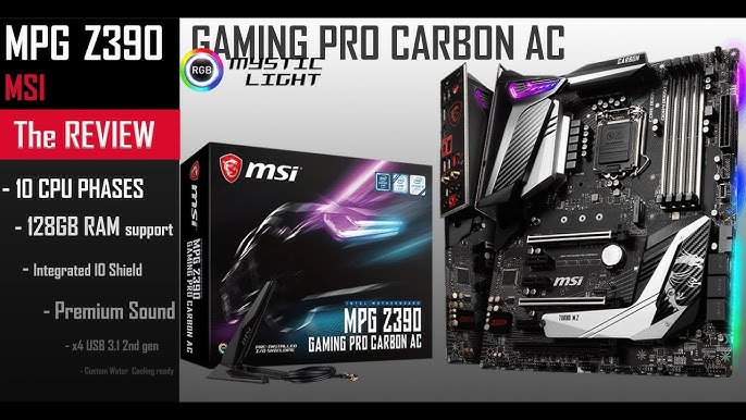 Carte mère MSI Z390 GAMING PRO CARBONE – Autonomiser l'ordinateur