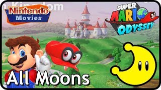 Super Mario Odyssey - Mushroom Kingdom - All Moons/Stars (in order with timestamps)