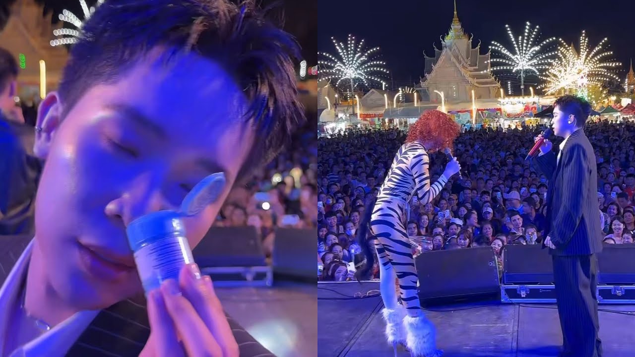 บอสบิ้ก บรรยากาศงานที่วัดโคกขาม คนอเยอะมาก