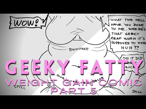MIA GAINER GIRL - GEEKY FATTY - WEIGHT GAIN COMIC PART 5