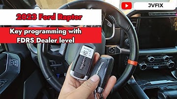 How i programmed a new key on this 2023 Ford Raptor using FDRS!
