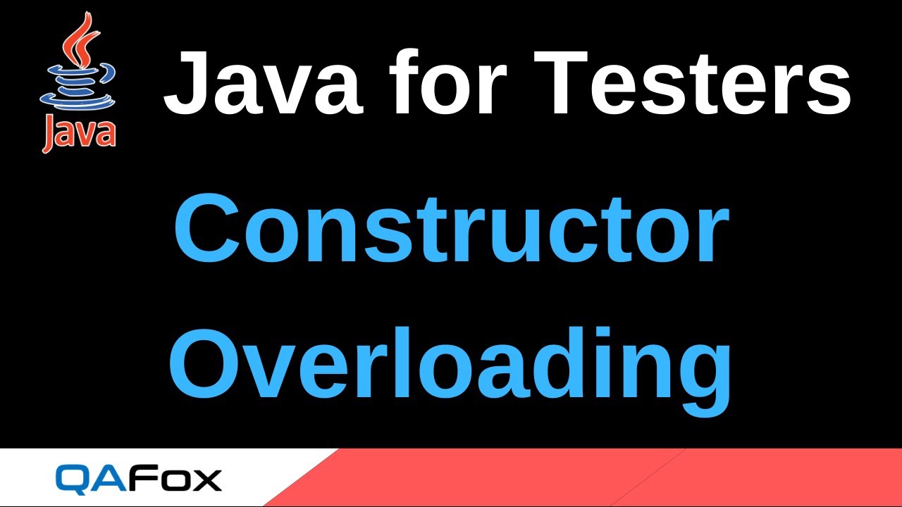 Java for Testers - Part 165 - Constructor Overloading - YouTube