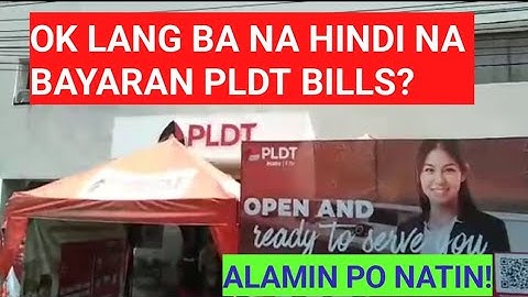 OK lang ba hindi na Bayaran un PLDT BILLS? Alamin po natin!