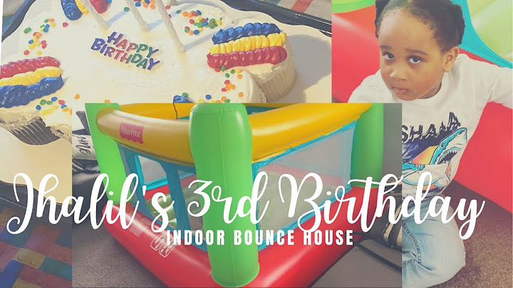 Jhalil’s 3rd Birthday Party II Indoor Bounce House ll Last Minute Party