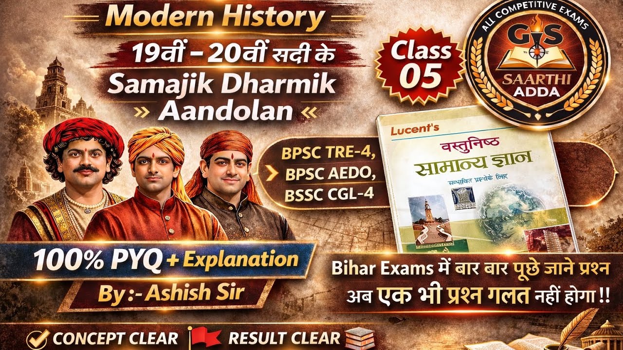 Lucent Modern History | 100% PYQ + Explanation | BPSC TRE-4 | BPSC AEDO | BSSC CGL-4 /10+2 & More