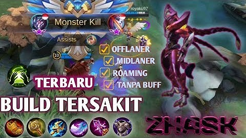 TANPA BUFF!! BUILD ZHASK TERSAKIT 2020 TERBARU..!! #mlbb #mobilelegend #zhask