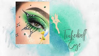 Tinkerbell Eye Makeup💚| #shorts