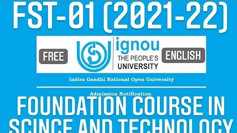 FST-01 2021-22 Assignment foundation course in scince And technology (Handwritten)