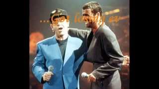 George Michael \& Elton John - Don't Let The Sun Go Down On Me - Lyrics - Live Aid 1985