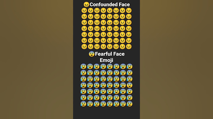 check Confounded Face😖 and Fearful Face Emoji😨 #shorts