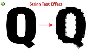 How to Create STRING Text Effect in Coreldraw | Text Effects | Corel Designs