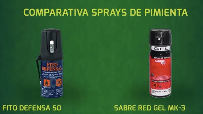 Spray de denfensa personal Unidec Sabre Red Homologado