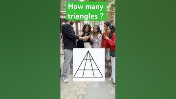 How many triangles are there in this figure? 😅😨🥶 #trending #viral #maths #shorts #short #youtube