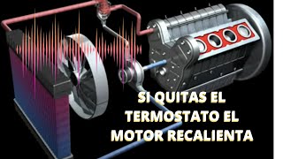 Si quitas el termostato, el motor recalienta.