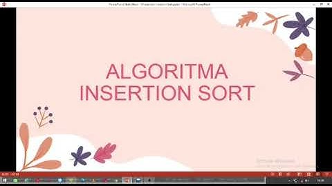 Pengurutan Array Menggunakan Metode Insertions Sort