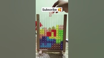 ASMR playing colorful Tetris puzzle blocks #satisfying #colorful #tetris #games #puzzle