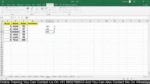 If Statement and With Statement in  VBA Live VBA Macro Training Hindi Language