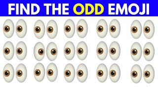 Find The Odd Emoji | Easy, Medium, Hard | Emoji quiz Challenge 2024