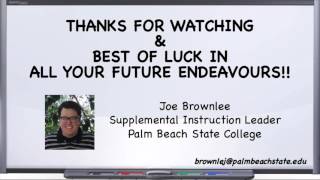 Thanks for Watching & Best of Luck, MAT1033C Practice Final Exam