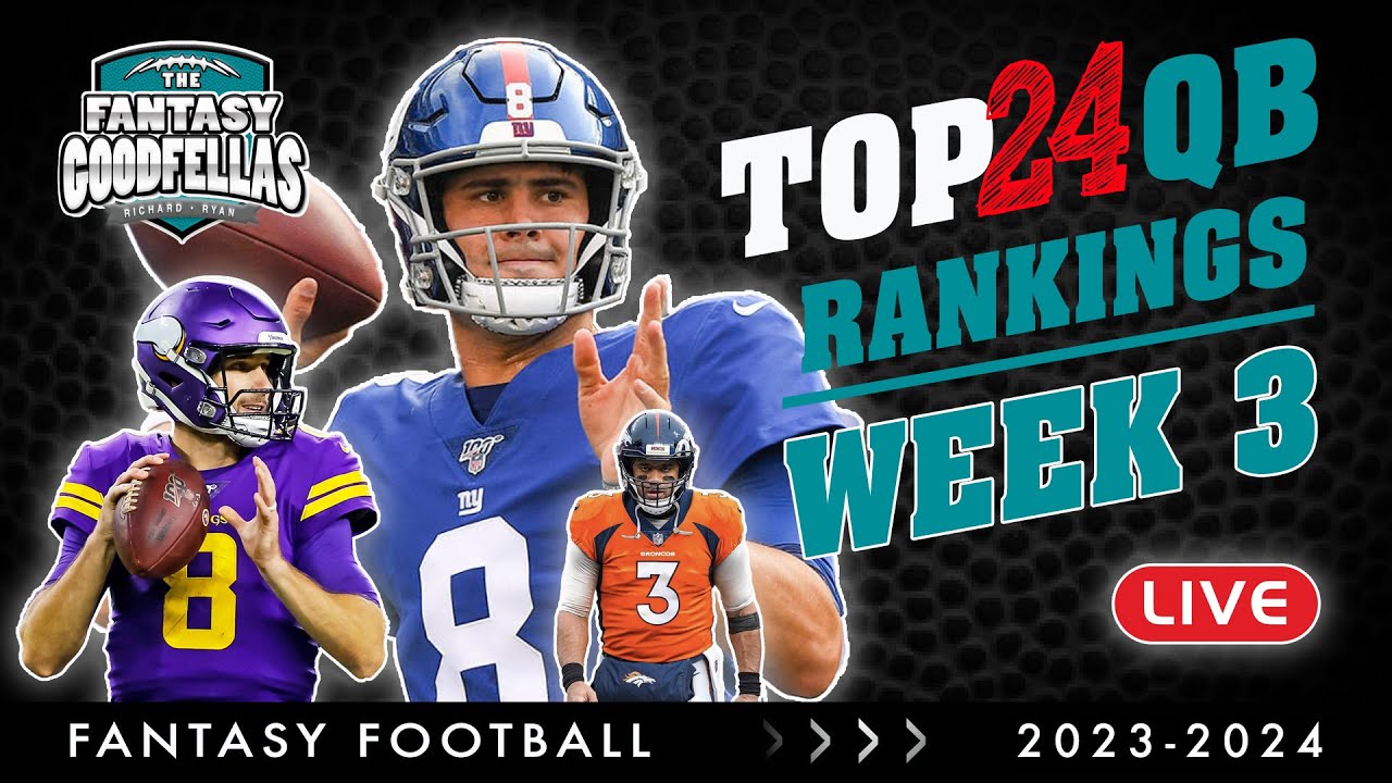 qb rankings week 3 fantasy