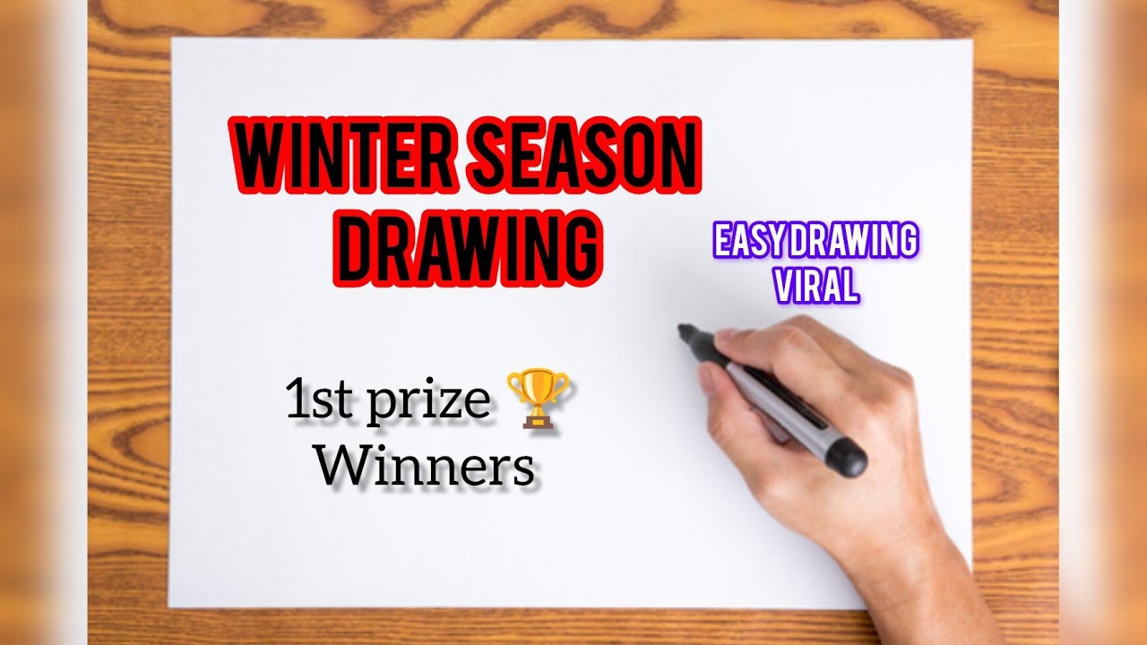 Winter Season Drawing || Winter Season Drawing Competition || Winter Drawing