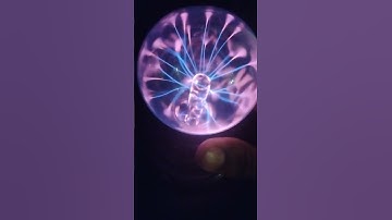 short video of plasma ball NOTE 🚫 never take the glass of has a very strong shock