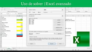 Activar y usar solver en Excel