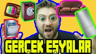 Minecraft GERÇEK EŞYALAR MODU [ MrCrayfish's Furniture Mod ]