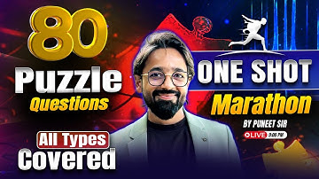 80 Puzzle Questions | RRB PO Prelims 2025 | All Types Covered | Puzzle by Puneet Sir