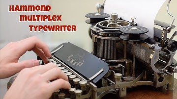 Rare 1913 Hammond Multiplex Typewriter