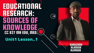 Educational Research # 837cc # sources of Knowledge # Aiou Ma Education Med