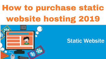 How to purchase static website hosting 2019 | Digital Marketing Tutorial