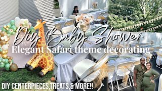 PARTY PREP + DECORATE WITH ME 2023 | diy decorating ideas 🦒🧡
