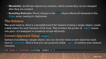 Fixing Your JavaScript Map Issue: Avoid Duplicate Object References