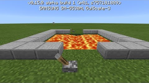Redstone Lava Bridge : Minecraft Pe Tutorial