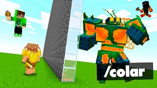 Trolei com /COLAR na BATALHA DE MOBS do MINECRAFT