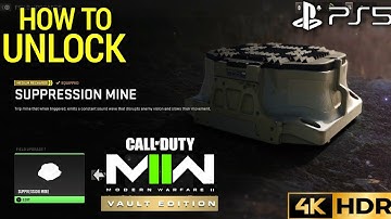 Unlock Suppression Mine MODERN WARFARE 2 Unlock Field Upgrade | MW2 Unlock Ability Suppression Mine