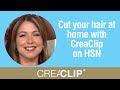 Cut your hair at home with CreaClip on HSN- Angled Bob, layers