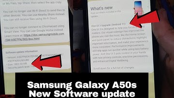 Samsung Galaxy A50s New Software update one Ui 3.0 Android 11