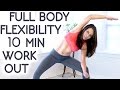 10 Minute Beginners Workout, Full Body Flexibility Stretches, At Home Stretching Routine Exercises