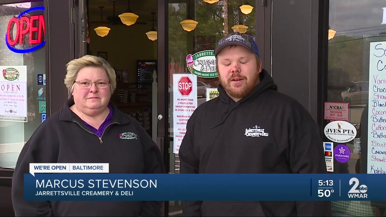 Jarrettsville Creamery and Deli offering carryout, curbside, delivery