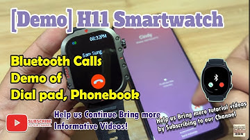 [Demo] H11 Smartwatch - Bluetooth Call Feature