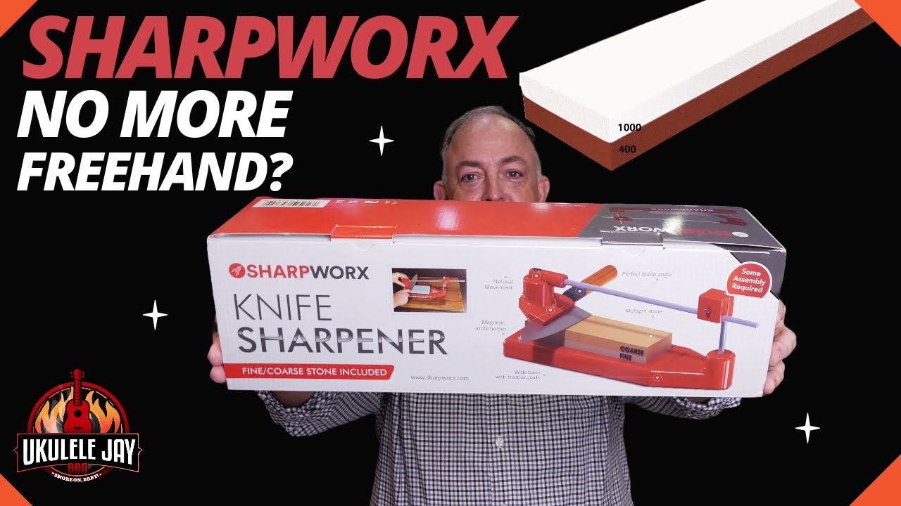 SharpWorx.com Guided Freehand Sharpener - Any stone size, 10°-25