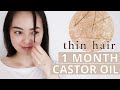 30 Days of Castor Oil on My Thin Hair